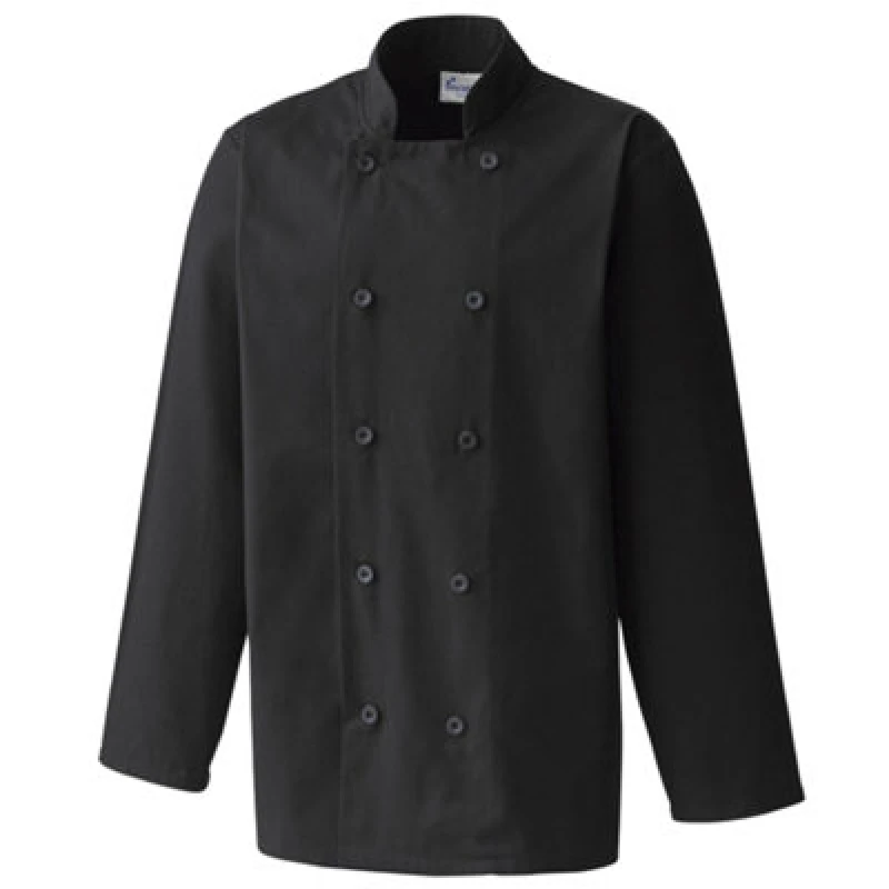 Image of Premier Premier Men Chefs Jacket Pack of 2 in Black Size: X-Small Black XS Male 5059269108632