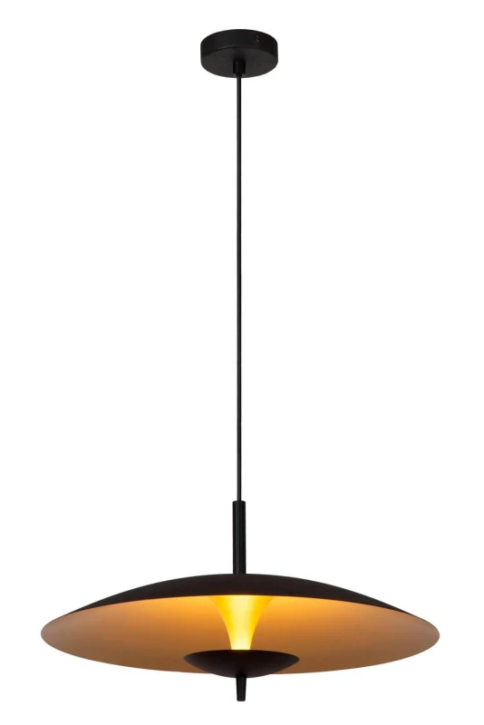 Image of Netlighting Lucide VULCAN Pendant light 47cm LED Dim. 1x9W 3000K Black Unisex