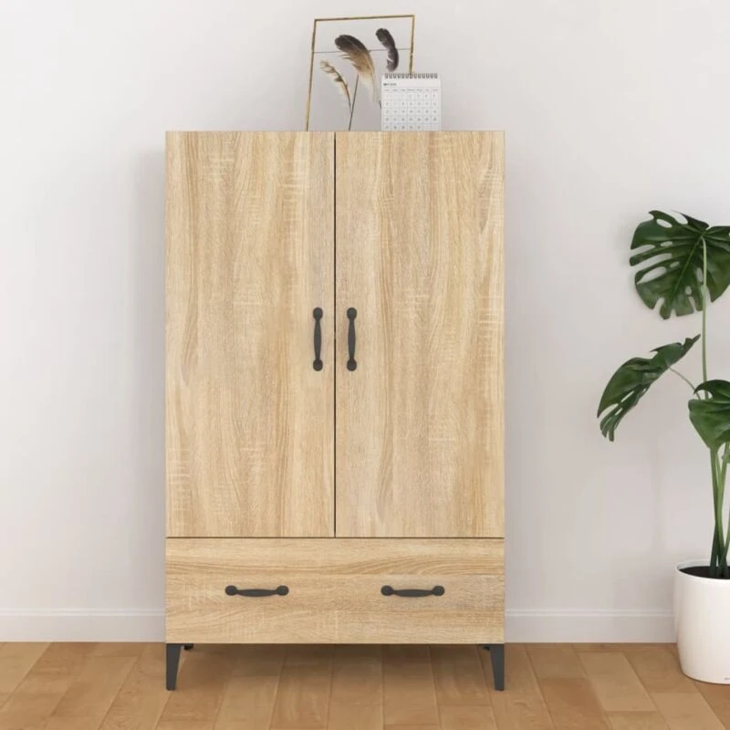Image of VIDAXL Highboard Sonoma Oak 70x31x115cm Engineered Wood vidaXL 8720286972922