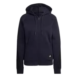 Image of adidas Sportswear Future Icons 3-Stripes Hooded Tr - Blue