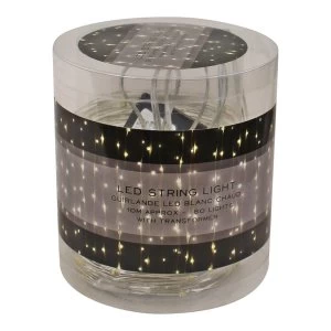 Image of Warm White LED Chain, Approx 80 Lights Over 10 Metres