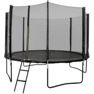 image of Artemis Home 12ft External Net Trampoline Package - Black