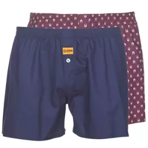 Image of DIM BOXER FLOTTANT x2 mens Boxers in Blue - Sizes EU M,EU S,EU XL,EU L,EU XXL