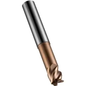 Image of S521 12.00X1.00MM Carbide 4 Flute Extra Short Corner Radius End Mill - TiSiN Coated