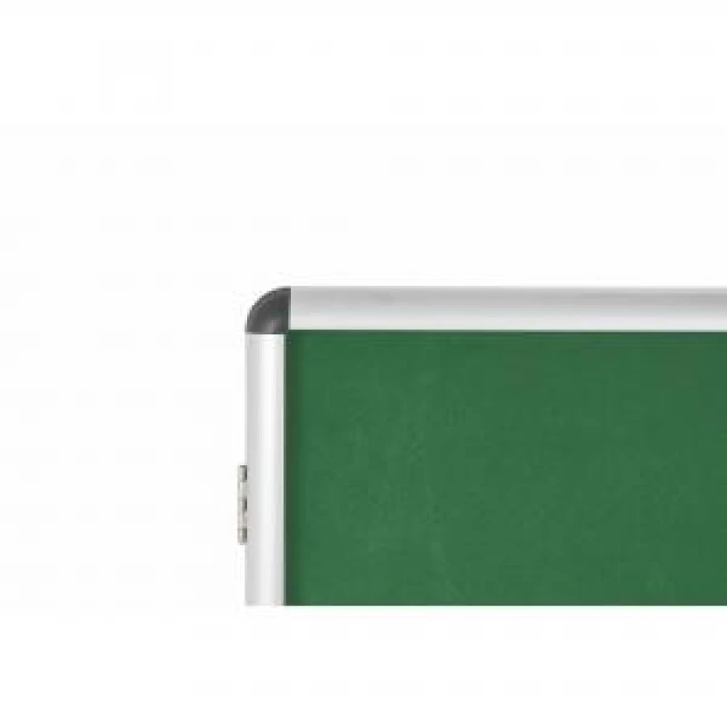 Image of Bi-Office Enclore Display Case Green Felt Acrylic Aluminium Frame 15xA4 VT640102150