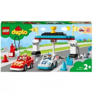 image of LEGO DUPLO Town Race Cars Toy for Toddlers (10947)