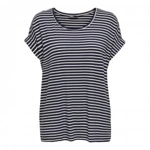 Image of Only Stripe T Shirt - Night sky