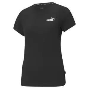 Puma Womens ESS Small Logo Tee (Medium, Black)