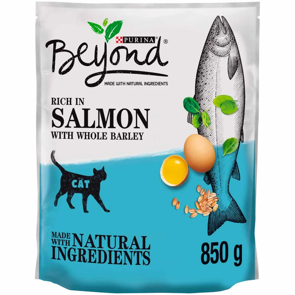 Purina Beyond Rich in Salmon Simply Dry Cat Food 850g