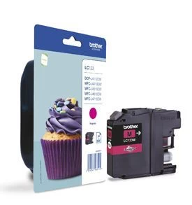 Image of Brother LC123 Magenta Ink Cartridge