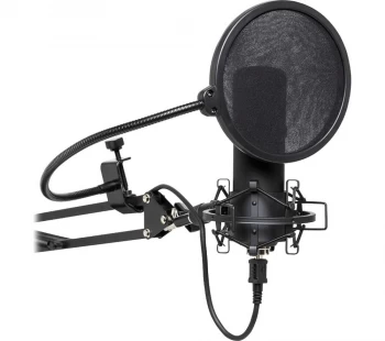 image of STAGG SUM45 Cardioid USB Microphone Set - Black