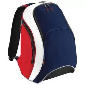 Bagbase Teamwear Backpack (21 Litres) (one Size, French Navy/Classic Red/White)