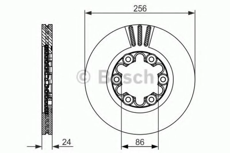 Image of Bosch 0 986 479 712 Brake disc Vented, Oiled, High-carbon Brake Disc (82)