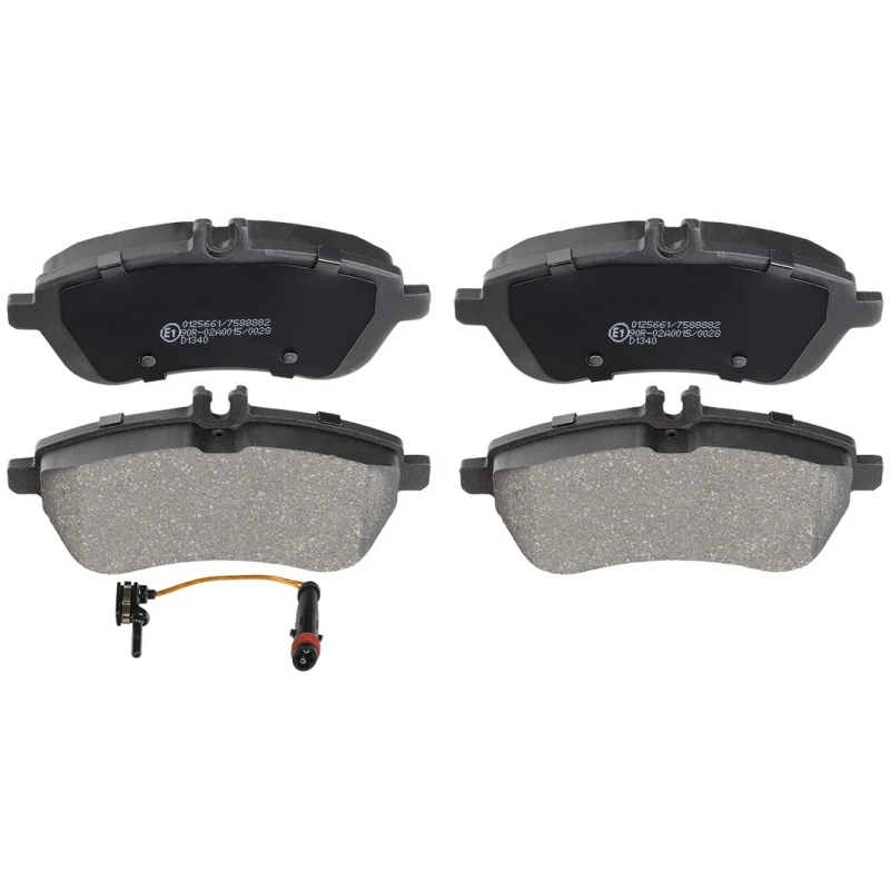 Image of RIDEX 402B2001 Brake pad set Front Axle, incl. wear warning contact Brake Pad Set,disc brake (402)