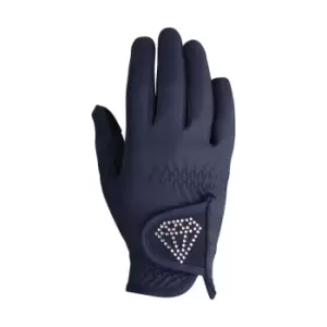 image of Hy Childrens/Kids Cadiz Riding Gloves (XL) (Navy)