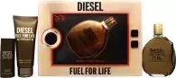 image of Diesel Fuel For Life Gift Set 75ml Eau de Toilette + 100ml Shower Gel + 50ml Shower Gel