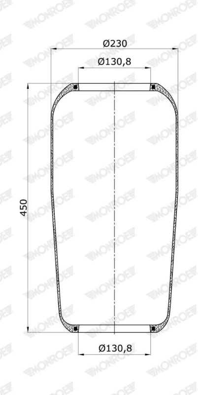 Image of MONROE Boot, air suspension MONROE ASP2027