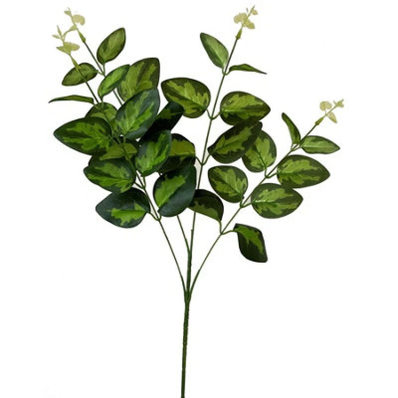 Image of Hill Interiors Variegated Artificial Plant Green (One Size)