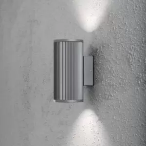 image of Siracusa Outdoor Modern Up Down Wall Lamp Double GU10, IP44