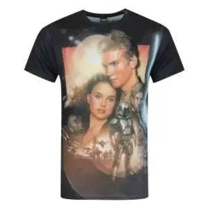 image of Star Wars Mens Attack Of The Clones Sublimation T-Shirt (M) (Multicoloured)