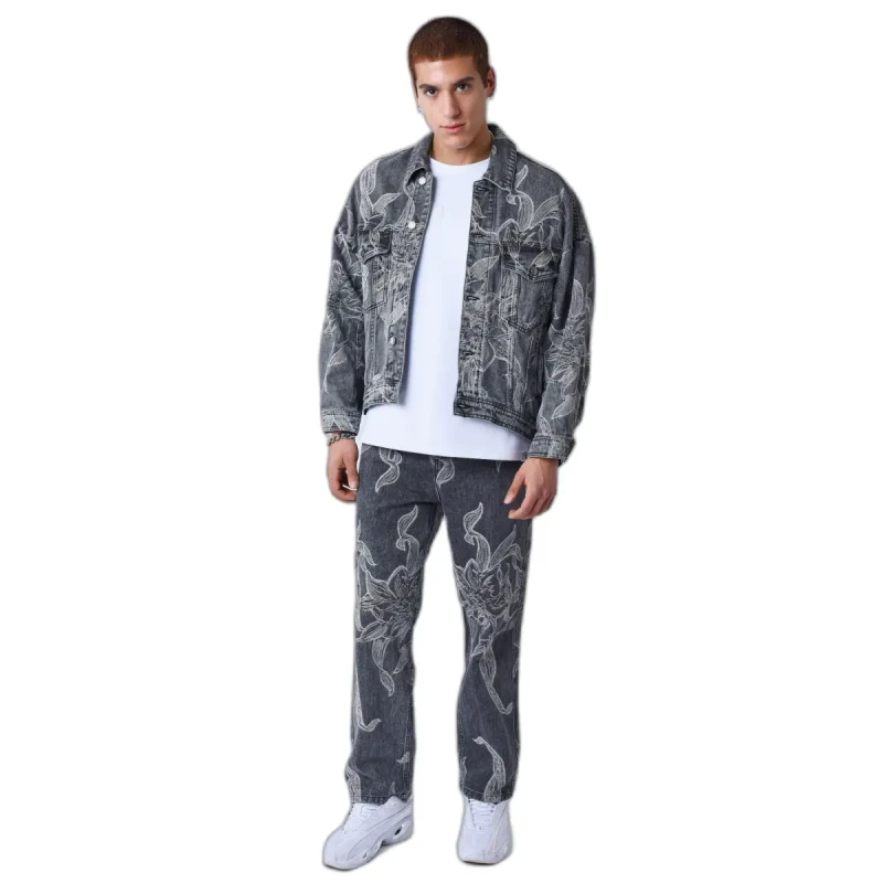 Image of Project X Paris Denim jacket Project X Paris Gris Male L