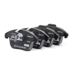 Image of BREMBO Brake pad set FORD,VOLVO,LAND ROVER P 24 076X 1379971,1432363,1436498 1437761,1458247,1566232,1747043,1916756,6G912K021A2A,6G912K021A2B,1458247