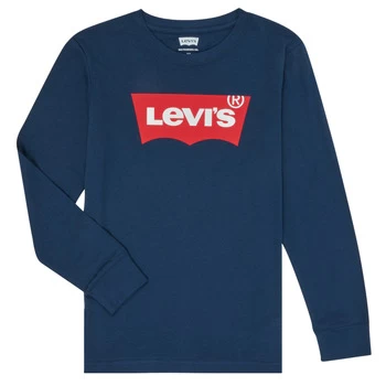 image of Levis BATWING TEE LS boys's in Blue - Sizes 10 years,12 years,14 years,16 years