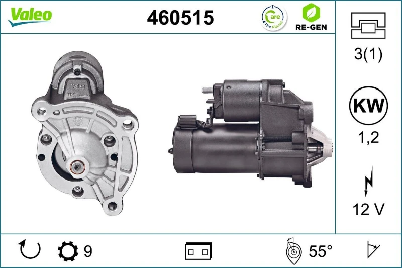 Image of Starter motor VALEO 460515