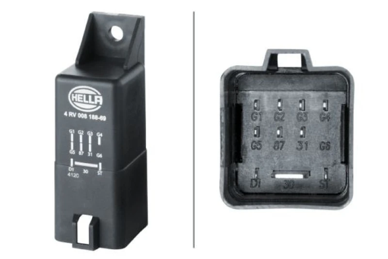 Image of HELLA Glow plug control module HELLA 4RV 008 188-691