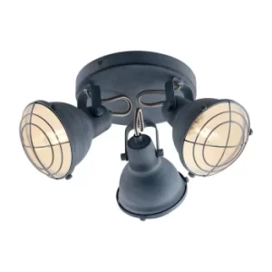 Image of CUBA 3 Light Spotlight Clusters Grey 40.5x15cm
