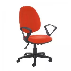 Image of Jota high back asynchro operators chair with fixed arms - Tortuga