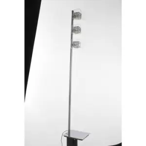 Image of Impex Avignon 3 Light Floor Lamp Chrome Fitting