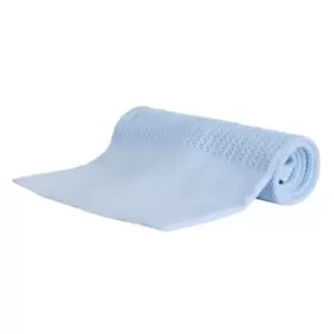 Image of Baby Town Cellular Blanket (One Size) (Sky Blue)