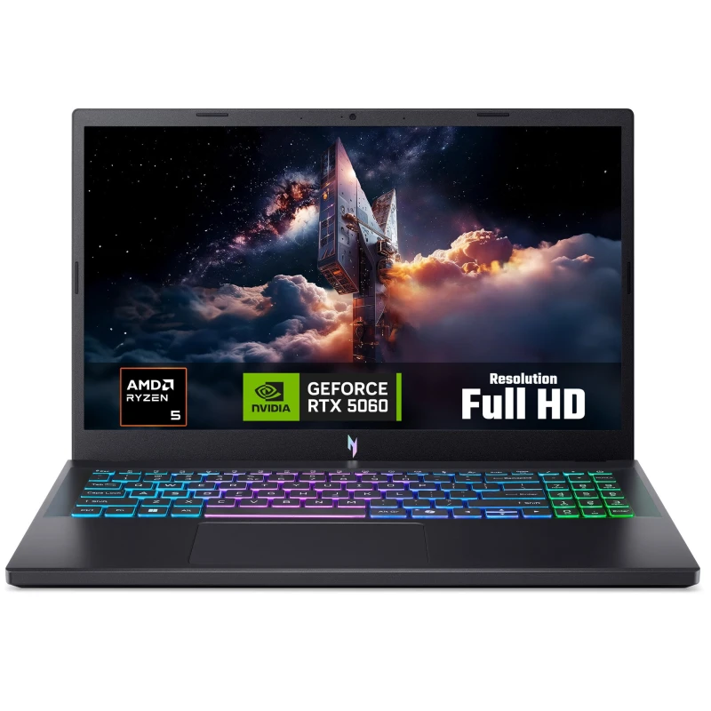 Image of Acer Acer Nitro V 15 V15 (ANV15-A31) gaming laptop - AMD Ryzen 5 150, NVIDIA RTX 5060, 15.6" 165Hz Full HD (1920x1080), 16GB DDR5, 512GB SSD NH.U3PEK.