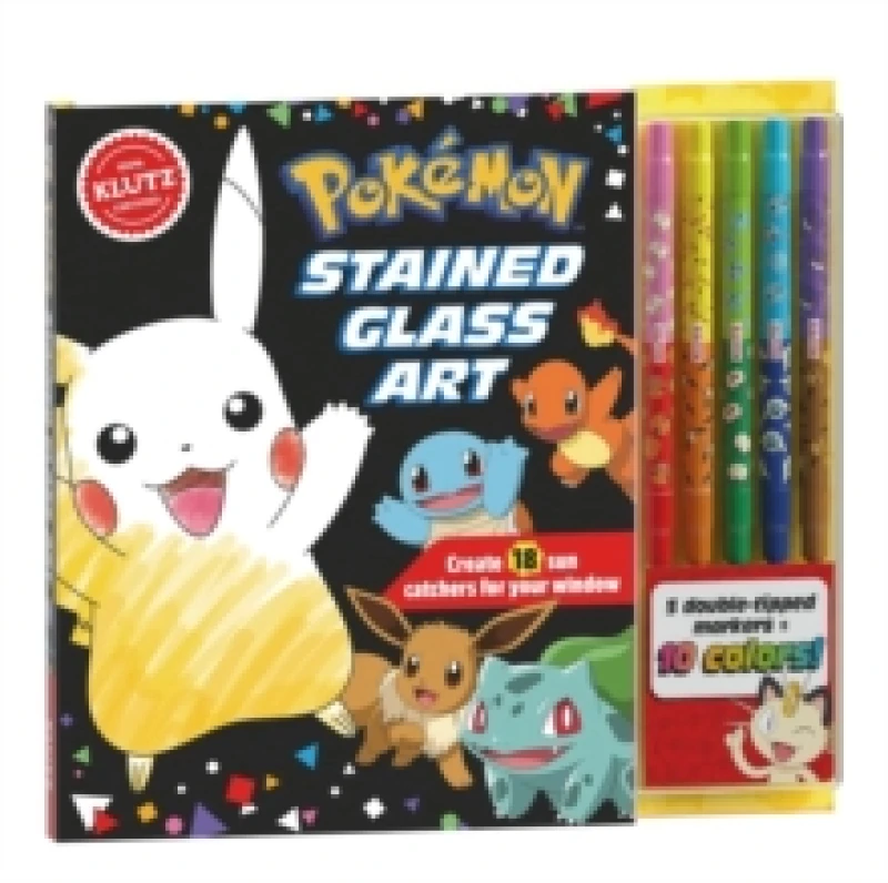 Image of Pokemon Stained Glass Book