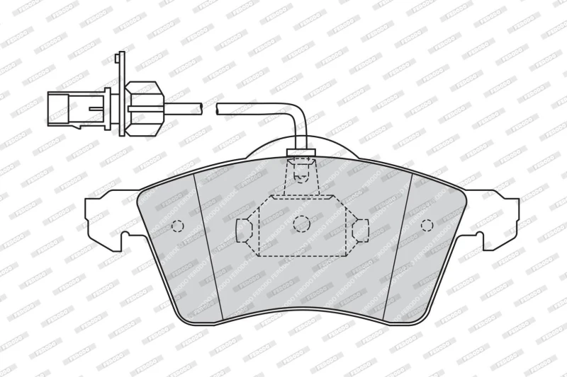 Image of FERODO Brake pad set FERODO FVR1518