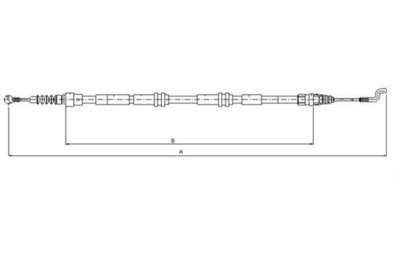 Image of TEXTAR 44046500 Brake Cable Cable,parking brake (124)