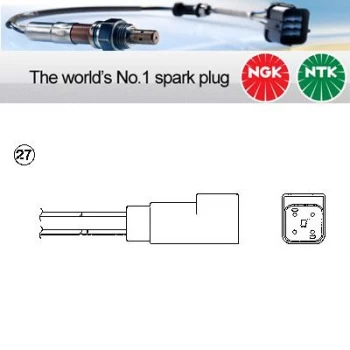 Image of 1x NGK NTK Oxygen O2 Lambda Sensor OZA659-EE45 OZA659EE45 (5747)