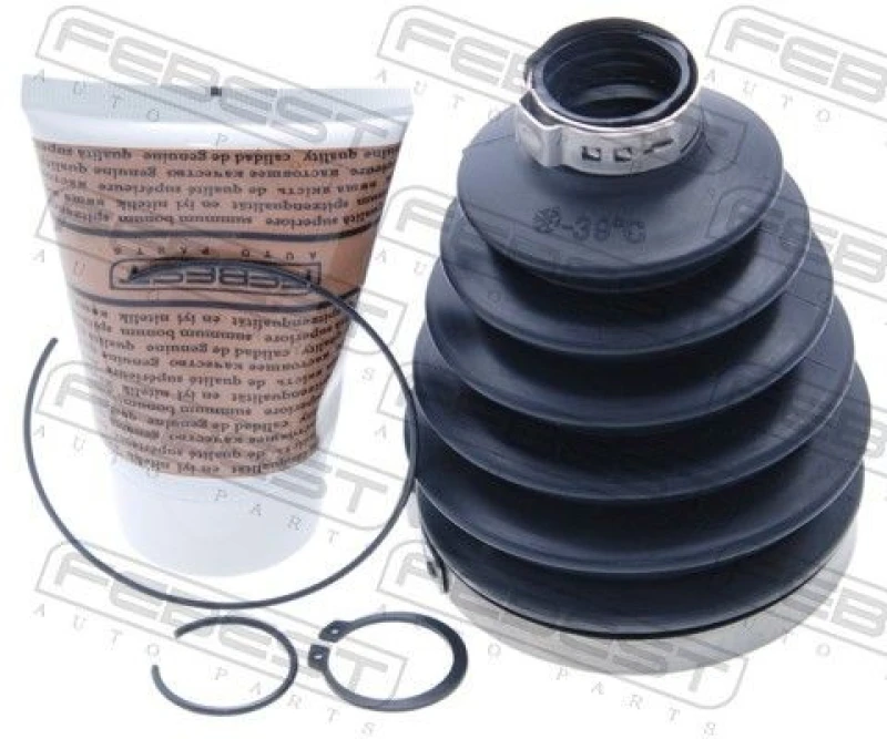 Image of FEBEST 0417P-KB4 CV Boot Wheel Side, PVC PVC Bellow,drive shaft (194)
