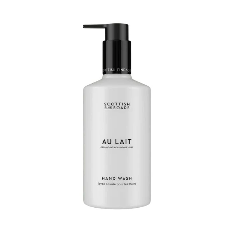 Image of Scottish Fine Soaps Scottish Fine Soaps Au Lait Hand Wash 300ml in Clear Clear 300ml Unisex 5016365100410