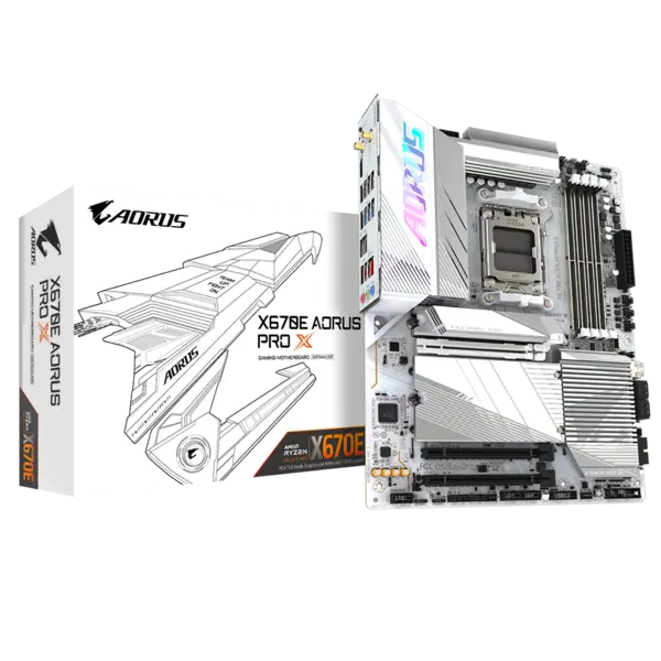 image of Gigabyte X670E AORUS PRO X ATX Motherboard for AMD AM5 CPUs