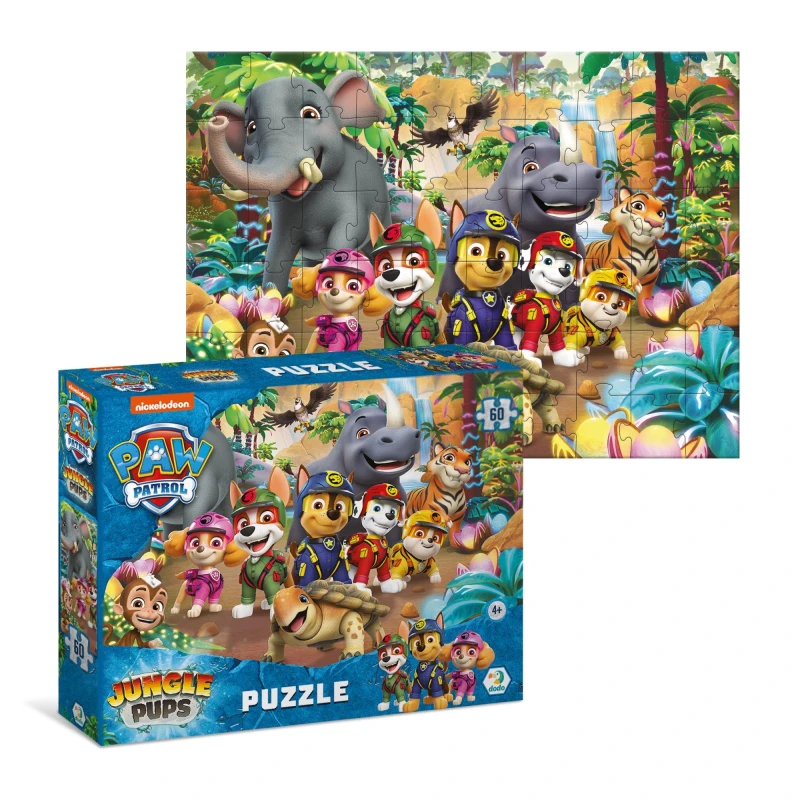 Image of DODO Paw Patrol Puzzle - Jungle Pups 60 Pieces - Multi Multi One Size
