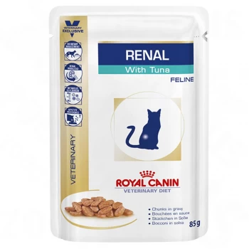 image of Royal Canin Veterinary Renal with Fish Cat Food 48 x 85g