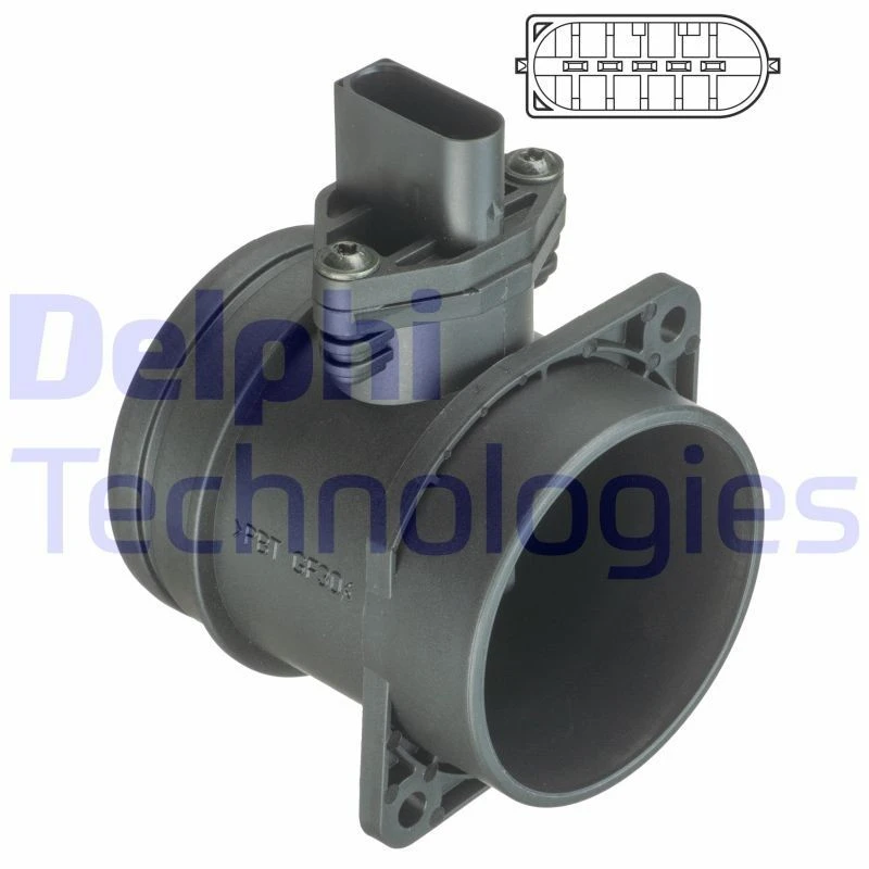 Image of DELPHI Mass air flow sensor DELPHI AF10361-12B1