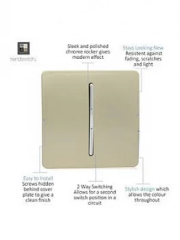 Image of Trendiswitch 1 Gang 2 Way 10 Amp Switch Std Gold