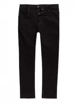 Image of River Island Sid Skinny Jeans Black Size 9 Years Boys