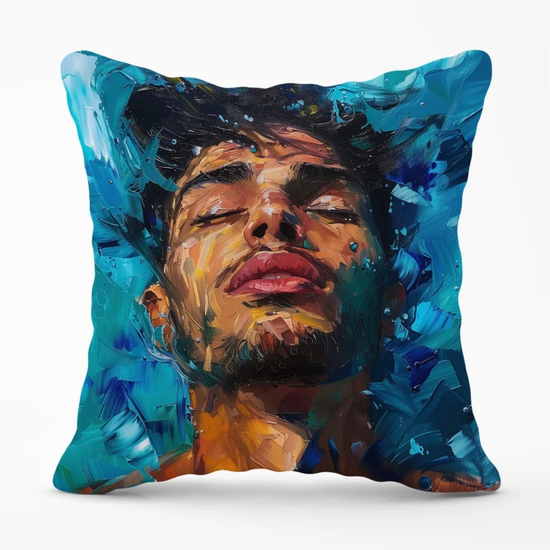 Image of Warren Reed - Designer Vivid Serenity Cushions Size: 45cm x 45cm Multicolor Unisex 45cm x 45 cm