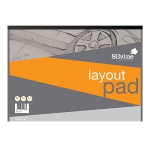 Image of Silvine Layout Pad 80 Sheets A3 A3LP
