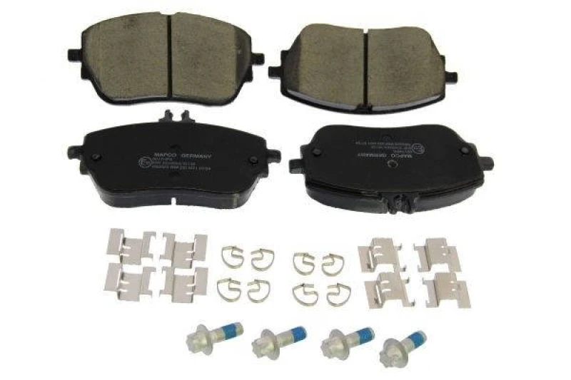 Image of MAPCO 6017HPS Brake pad set Front Axle, excl. wear warning contact, with accessories, with brake caliper screws Brake Pad Set,disc brake (402)