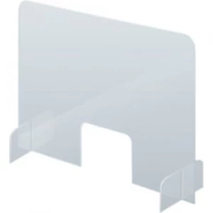 image of Franken Counter and Desk Sneeze Guard Plexiglas Transparent 50 x 85 cm